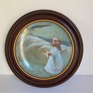 Vintage Precious Moments “A Friend in the Sky” Plate 1979 Framed